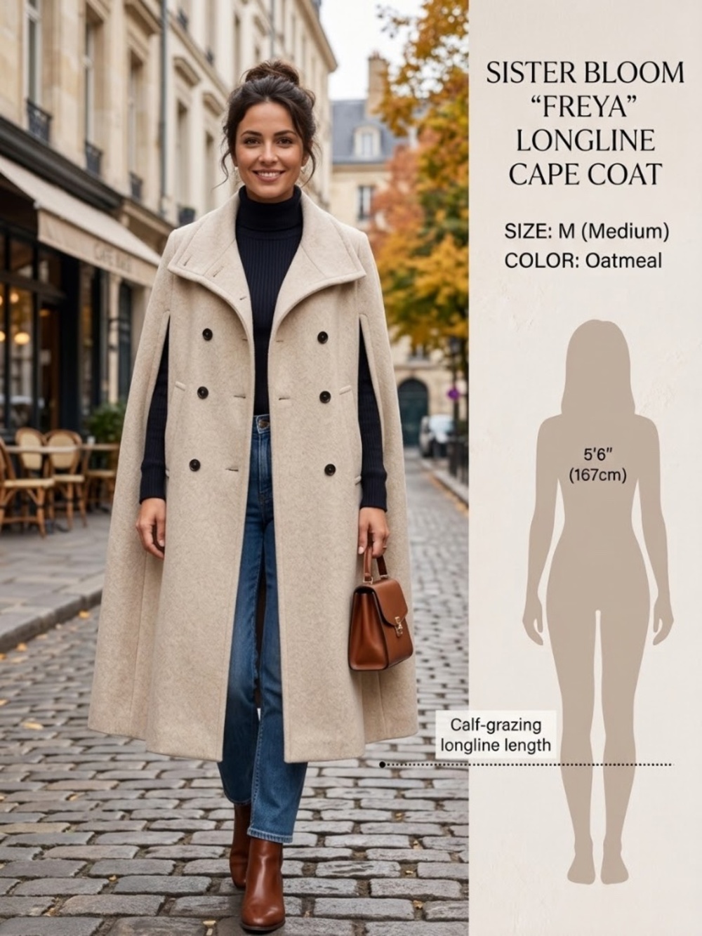Sister Bloom Freya Cape Coat